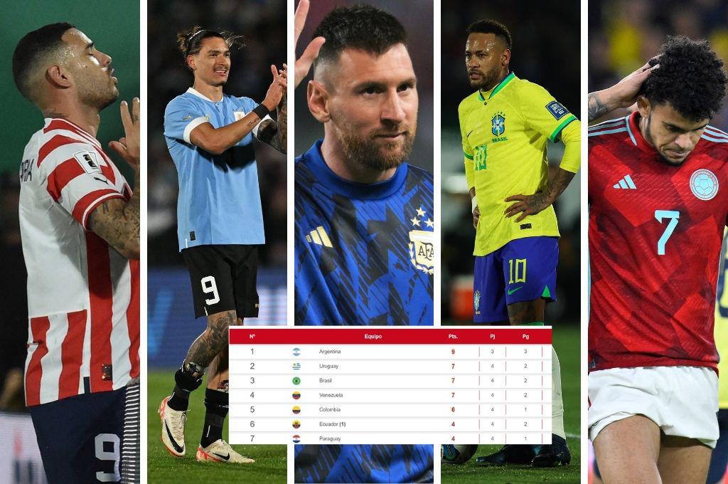 Tabla de posiciones de Eliminatorias Conmebol: Argentina líder solitaria, Venezuela sorprende y Uruguay desploma a Brasil