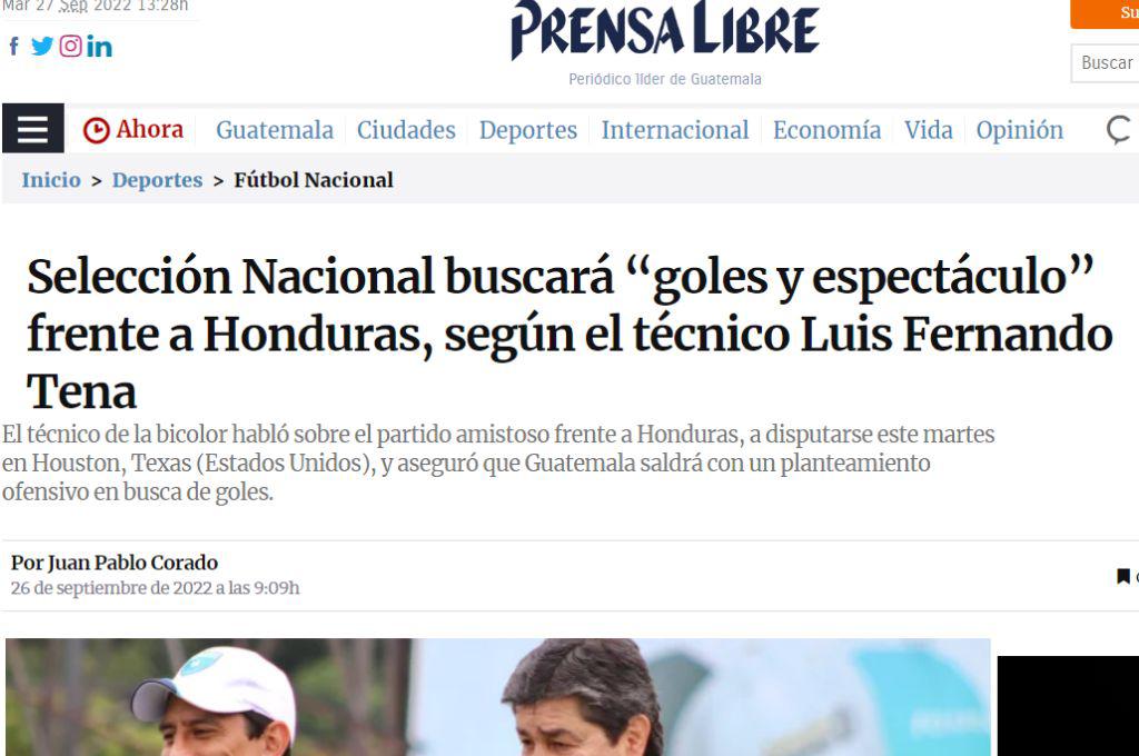 “La azul y blanco buscará el desquite contra Honduras”; así reacciona la prensa guatemalteca previo al duelo contra la Bicolor