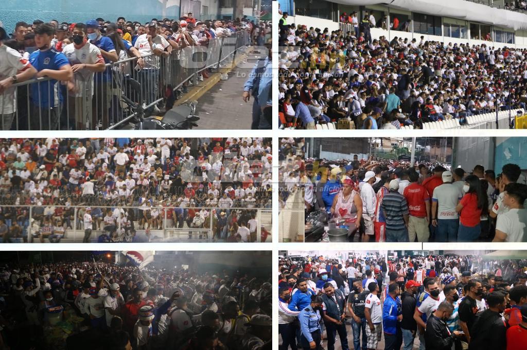 ¡Increíble llenazo! Aglomeración de aficionados a las afueras del estadio Nacional es una locura previo al Olimpia-Municipal