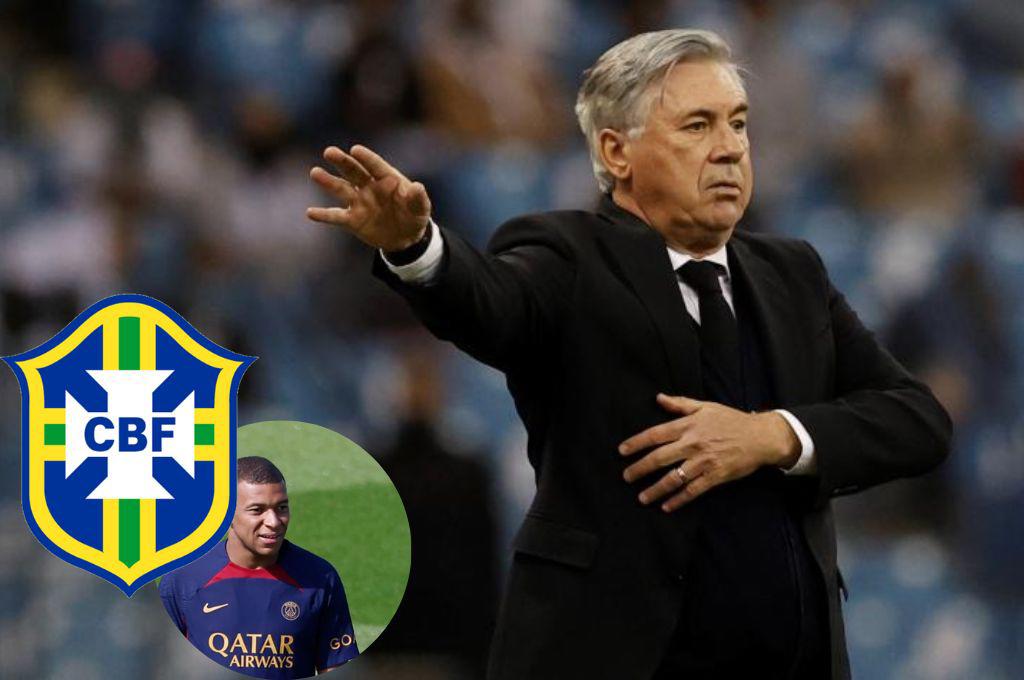 Ancelotti y su dura respuesta a la llegada de Mbappé y su salida a Brasil: “Real Madrid puede competir con un solo delantero”