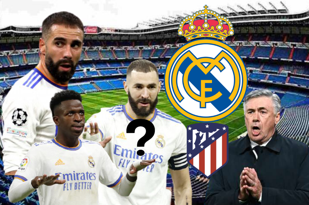 ¿Y Benzema? Alineación del Real Madrid vs Atlético: Ancelotti quiere asegurarse media liga ganando el derbi