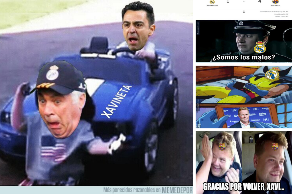 De ser el patio de Messi al de Xavi: Los nuevos y jocosos memes tras la humillación del Barcelona al Real Madrid