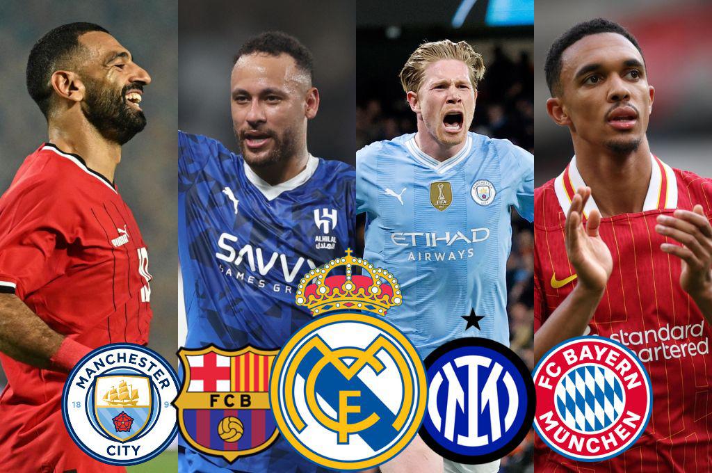 Real Madrid quiere dos y Neymar libre: los 11 cracks que terminan contrato en 2025 y pueden ir a cualquier club