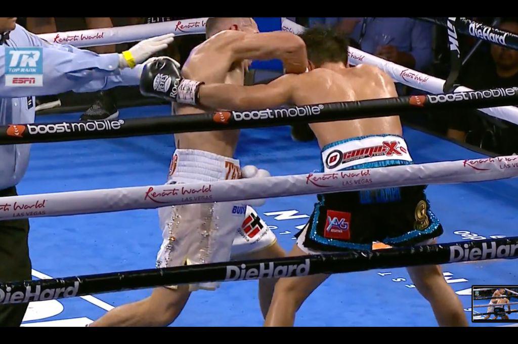 ¡Así lo mandó a la lona! Teófimo López y su resurrección ante Pedro Campa: la bandera de Honduras presente