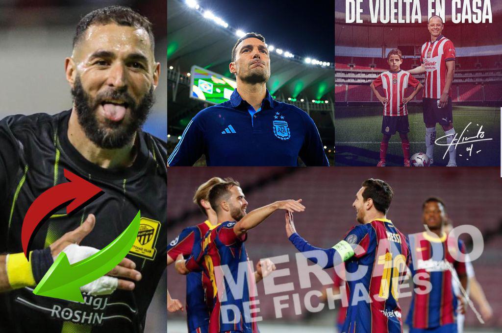 El nuevo ex Barcelona que jugaría con Messi, el futuro de Scaloni en Argentina y Benzema habla de su salida de Arabia