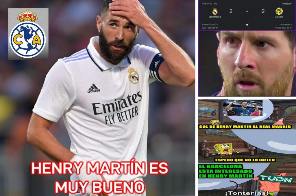 “América, vete a Europa”: Estos son los jocosos memes que dejó el empate de las Águilas contra Real Madrid