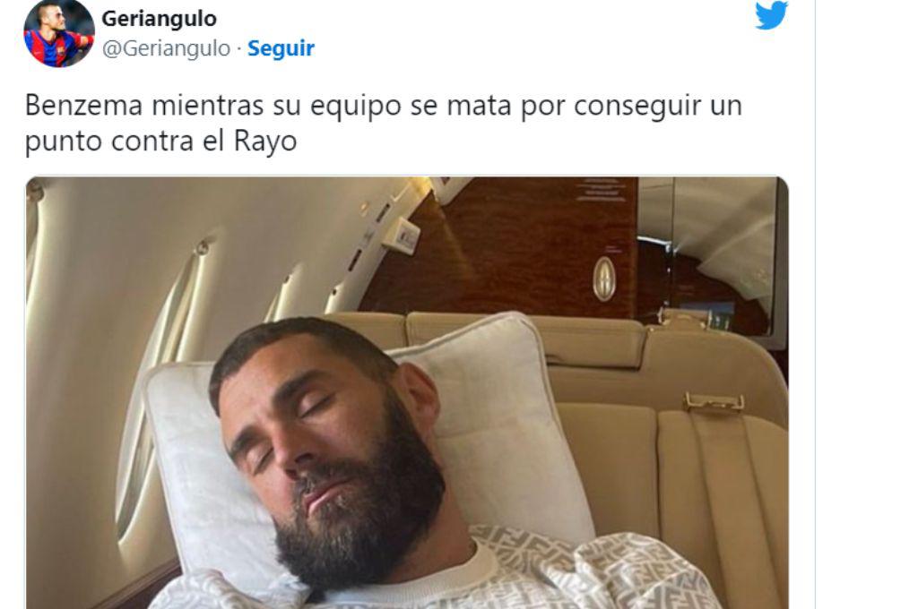 ¡Benzema se fue en la colada! Los memes humillaron al Real Madrid luego de perder el invicto y liderato ante el Rayo Vallecano