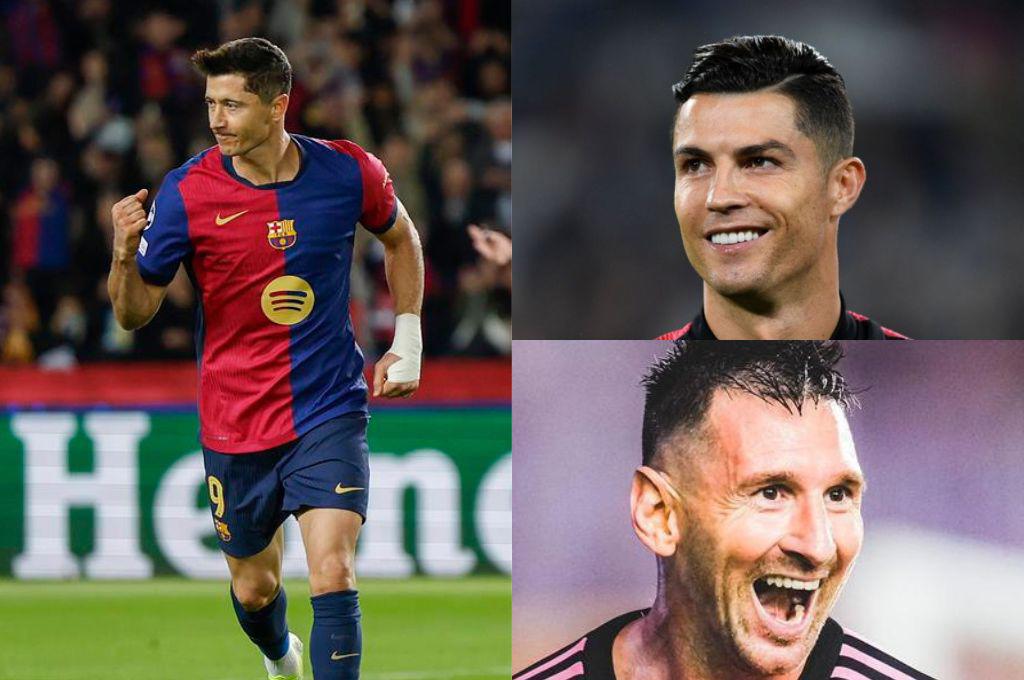 Lewandowski, tercer jugador en marcar 100 goles en Champions tras Messi y Cristiano Ronaldo; así está la tabla histórica