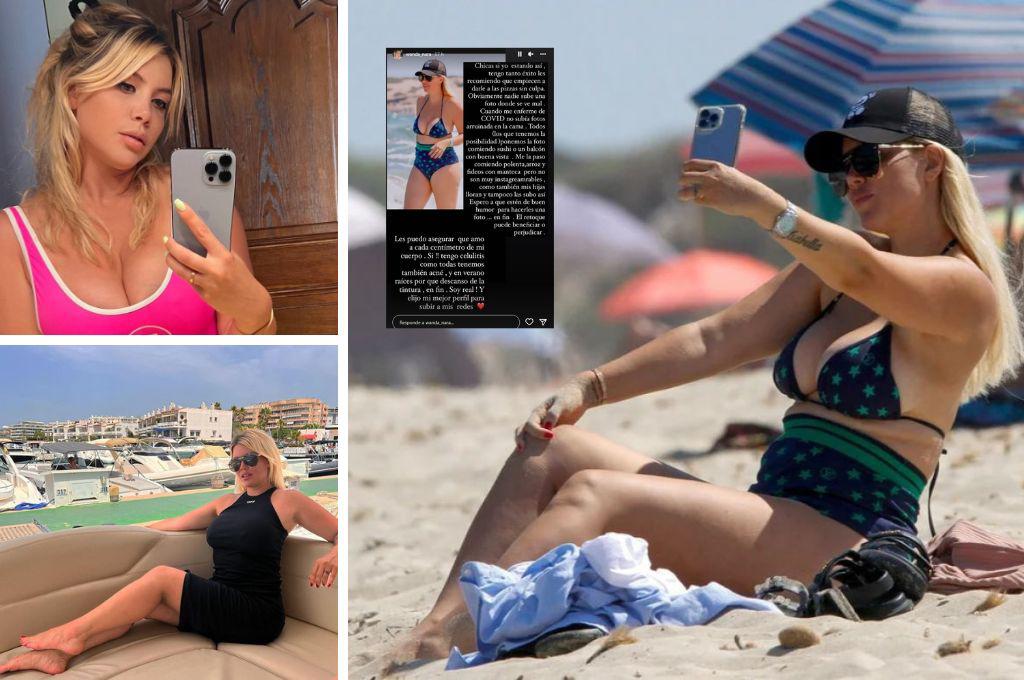 Wanda Nara responde a las fuertes críticas a su cuerpo sin filtro durante sus vacaciones en Ibiza: “Sí, tengo celulitis”