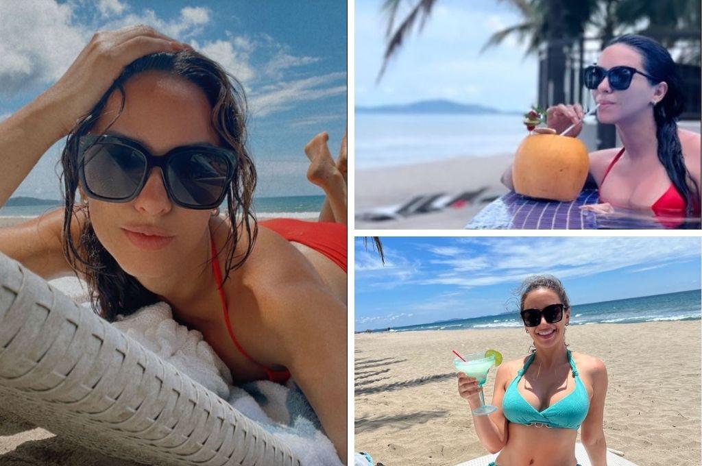 Ana Jurka, periodista deportiva hondureña, deslumbra en sus vacaciones en las playas de Tela
