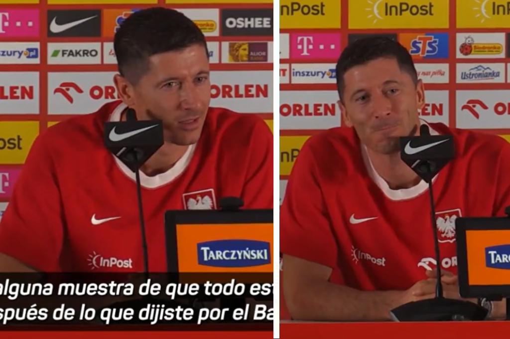 El tenso cruce entre Lewandowski y un periodista argentino que preguntó por Messi: “¿Cuándo dije eso?”