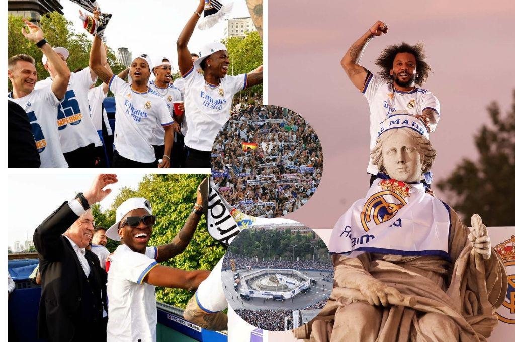 Espectacular fiesta: Real Madrid festejó en Cibeles con la afición su título 35 de la Liga de España