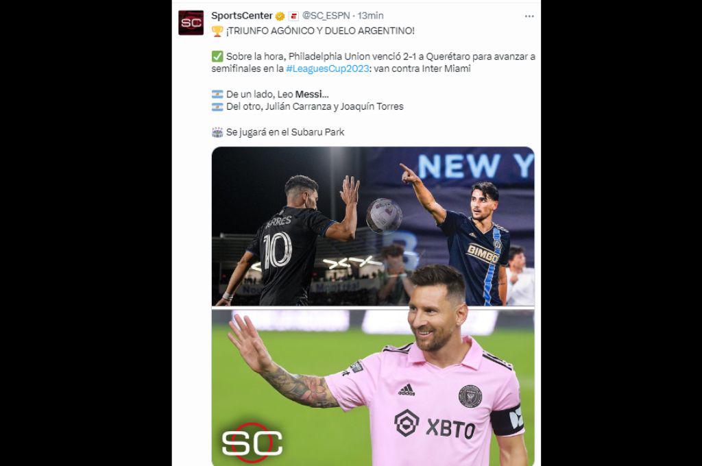“Messi come aparte de CR7 y Pelé” “Spider-Messi”: así reacciona la prensa tras el pase a semis del Inter Miami en la Leagues Cup