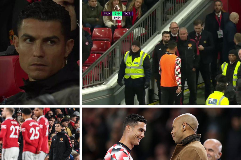 ¡Problemas en Manchester! Cristiano Ronaldo se va al vestuario minutos antes de terminar el partido, la relación con Ten Hag es insostenible
