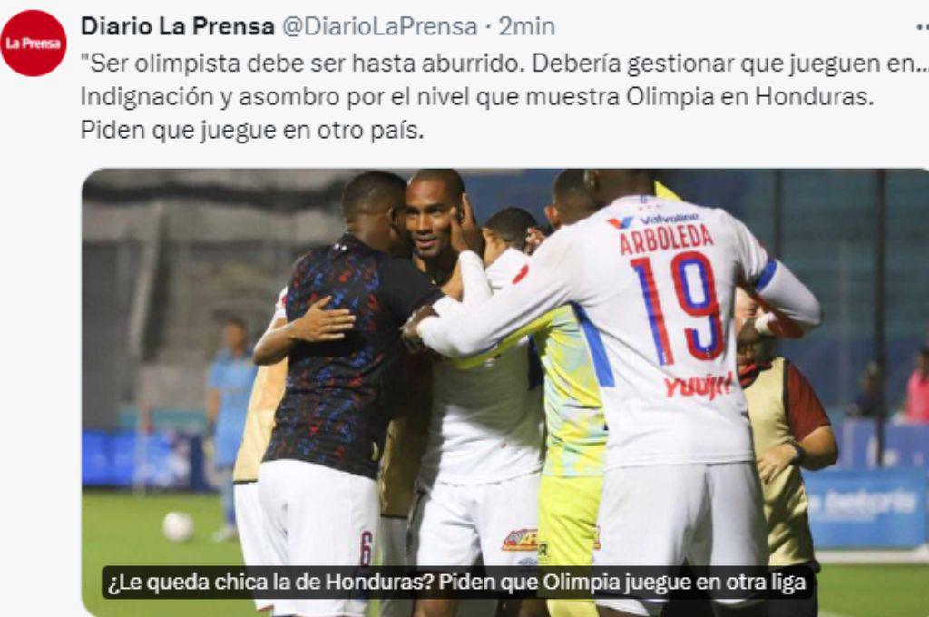Prensa hondureña se “rinde” ante el Olimpia tras vencer al Real España y ampliar su racha de invicto en la Liga Nacional