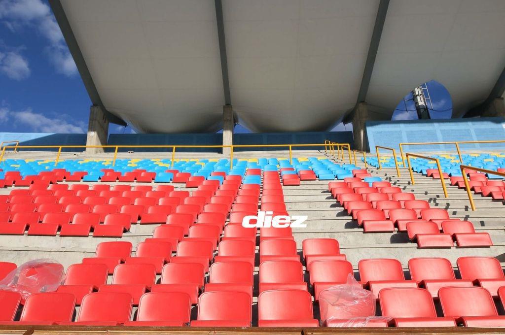 Luce impecable Estadio Nacional previo a la gran final Olimpia-Marathón; así pulen los últimos detalles en su gradería