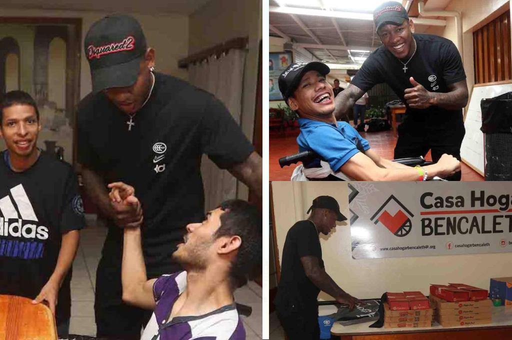 Romell Quioto dejó atŕas la polémica y mostró su lado más humano: el gran gesto del futbolista en Tegucigalpa