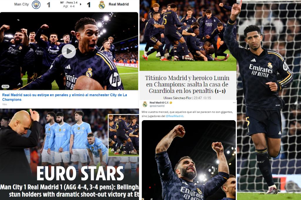 ”No tiene sentido”: lo que dicen los jugadores y medios del triunfo del Real Madrid sobre el City en Champions
