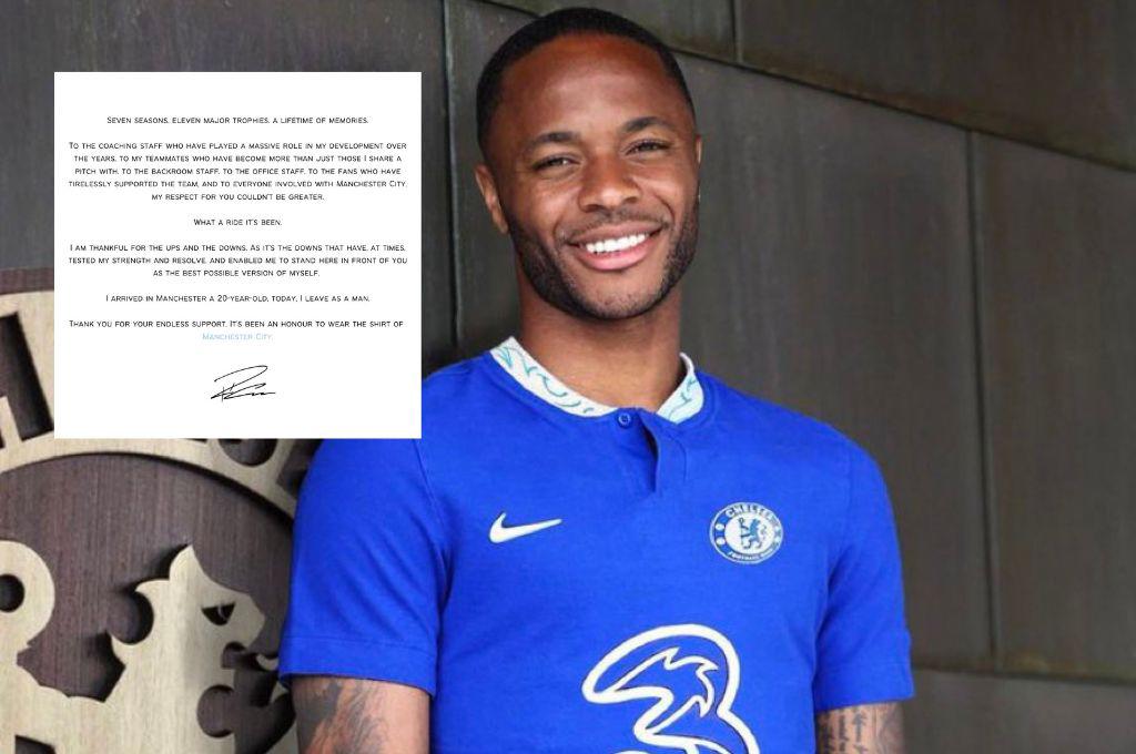 Raheem Sterling confirma su salida del Manchester City y será jugador del Chelsea en un traspaso millonario