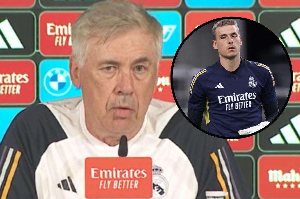 ¿Fichará otro portero? La contundente respuesta de Ancelotti sobre Andriy Lunin tras la lesión de Courtois