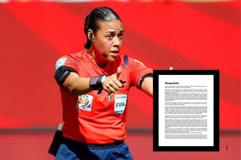 Melissa Pastrana anuncia su retiro del arbitraje con una emotiva carta y deja un duro mensaje: “No existe competencia leal”
