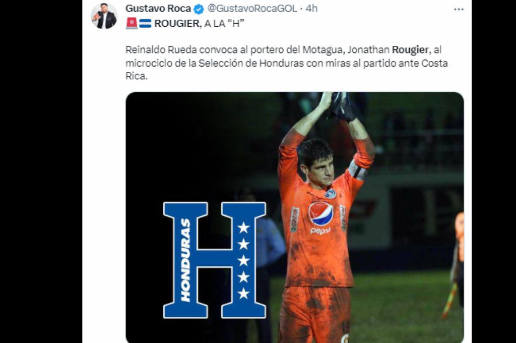 “Rueda es un acomodado”, “más que merecido”: así reaccionó la prensa hondureña tras el llamado de Rougier a la ‘H’”