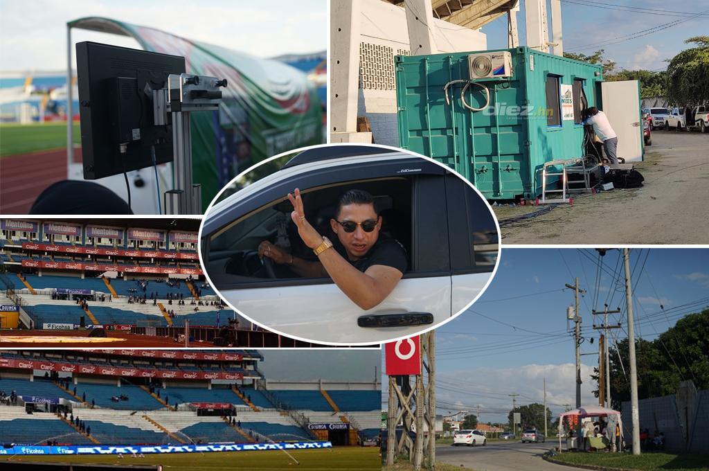Soledad en el estadio Olímpico: Apatía de los hondureños para juego ante Canadá; así instalaron cabina del VAR