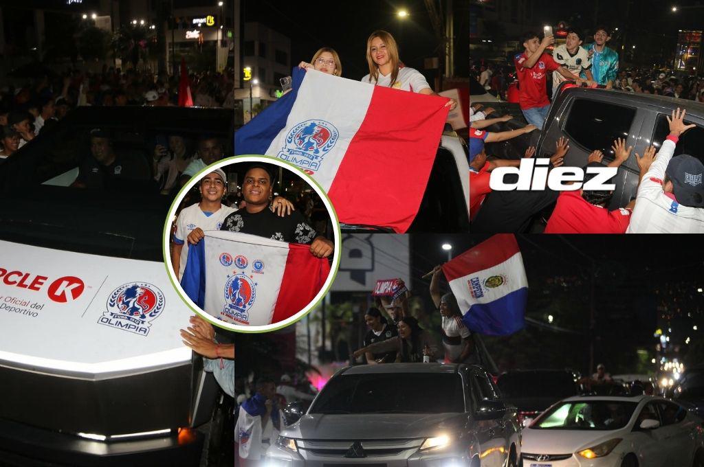 'Destruyeron' carro lujoso y chicas enamoraron: así fueron los festejos de los hinchas del Olimpia tras conquistar la copa 40