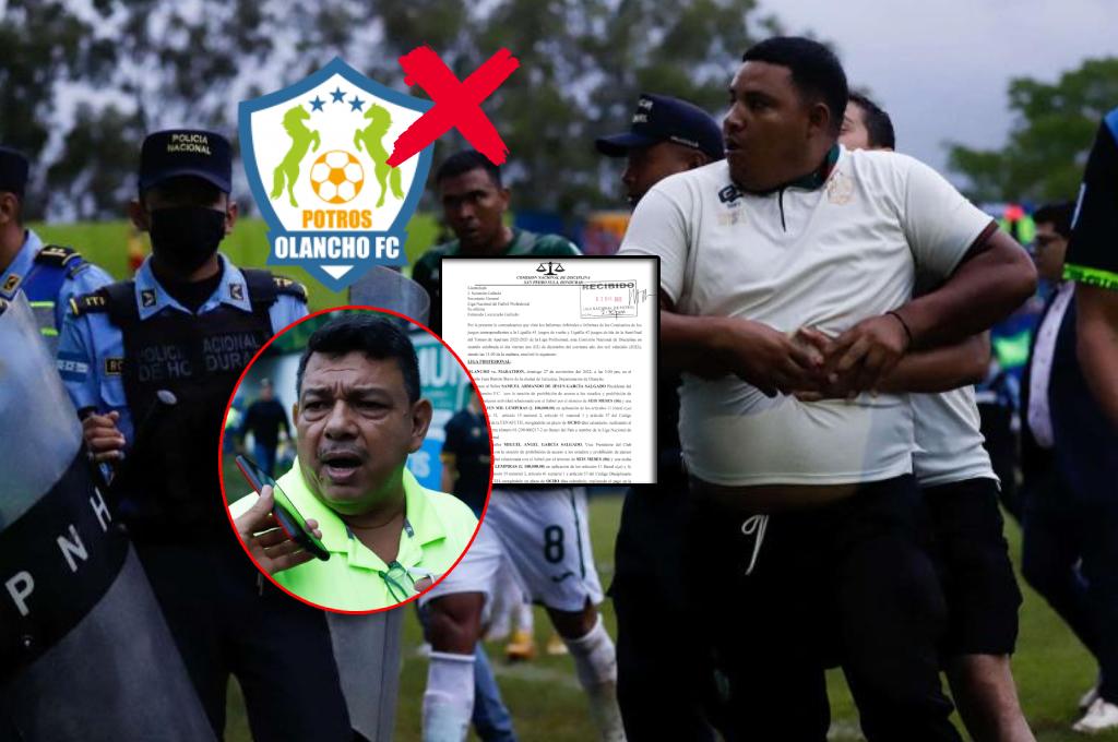 Mano dura al Olancho FC: presidente Samuel García suspendido por seis meses, jugadores y estadio castigados