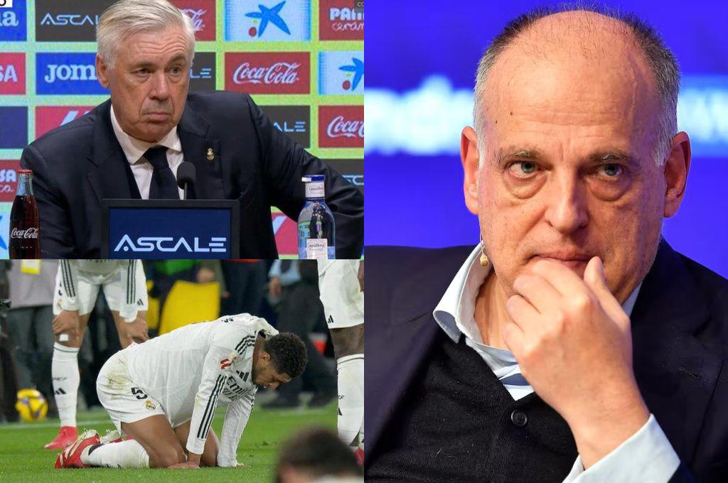 Presidente de LaLiga explota contra Ancelotti tras su queja de calendario: “Seguro te habrán contado... que se clasifique a la final”