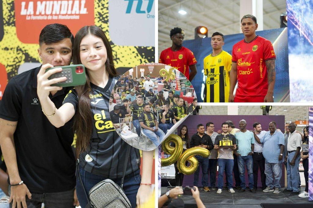 ¡Rodeado de sus leyendas! Real España presentó su nueva indumentaria y celebró a lo grande su aniversario con su afición