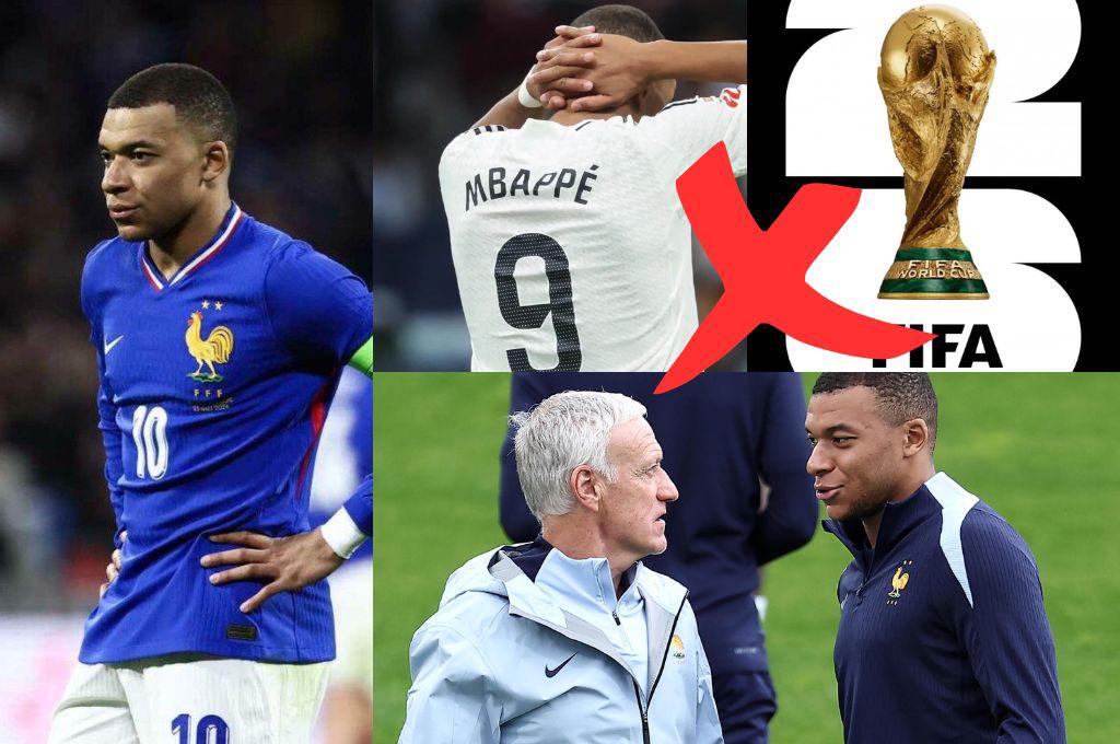 Mbappé podría quedar fuera del Mundial 2026: en Francia temen sobre la decisión de Deschamps con la estrella del Real Madrid