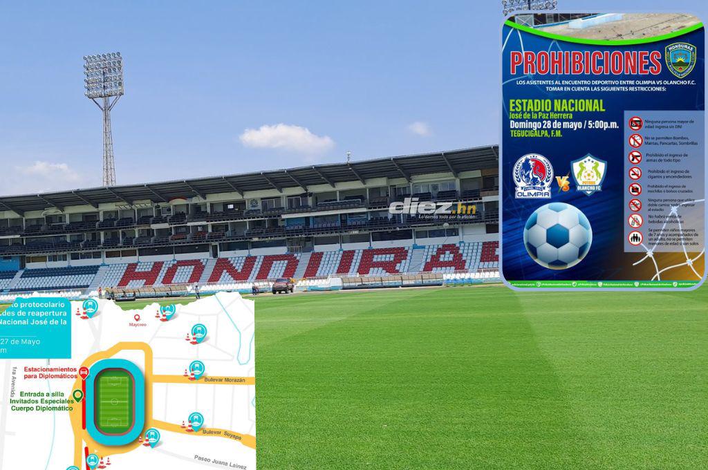 Olimpia vs Olancho: Prohibiciones y cierre de calles, una alerta a los aficionados que asistirán al partido de la gran final
