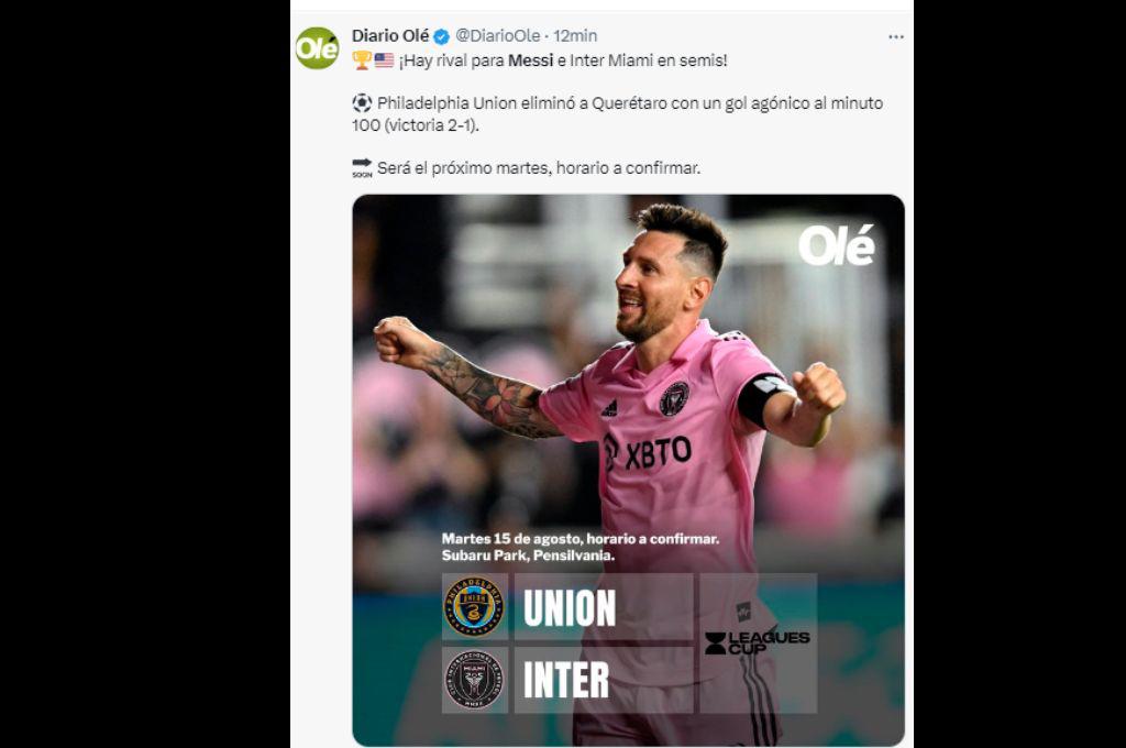“Messi come aparte de CR7 y Pelé” “Spider-Messi”: así reacciona la prensa tras el pase a semis del Inter Miami en la Leagues Cup