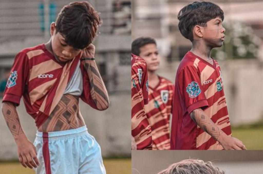 A sus 10 años se 'tatuó' todo su cuerpo: la razón por la que joven futbolista se vuelve viral en las redes: Son voces ancestrales...