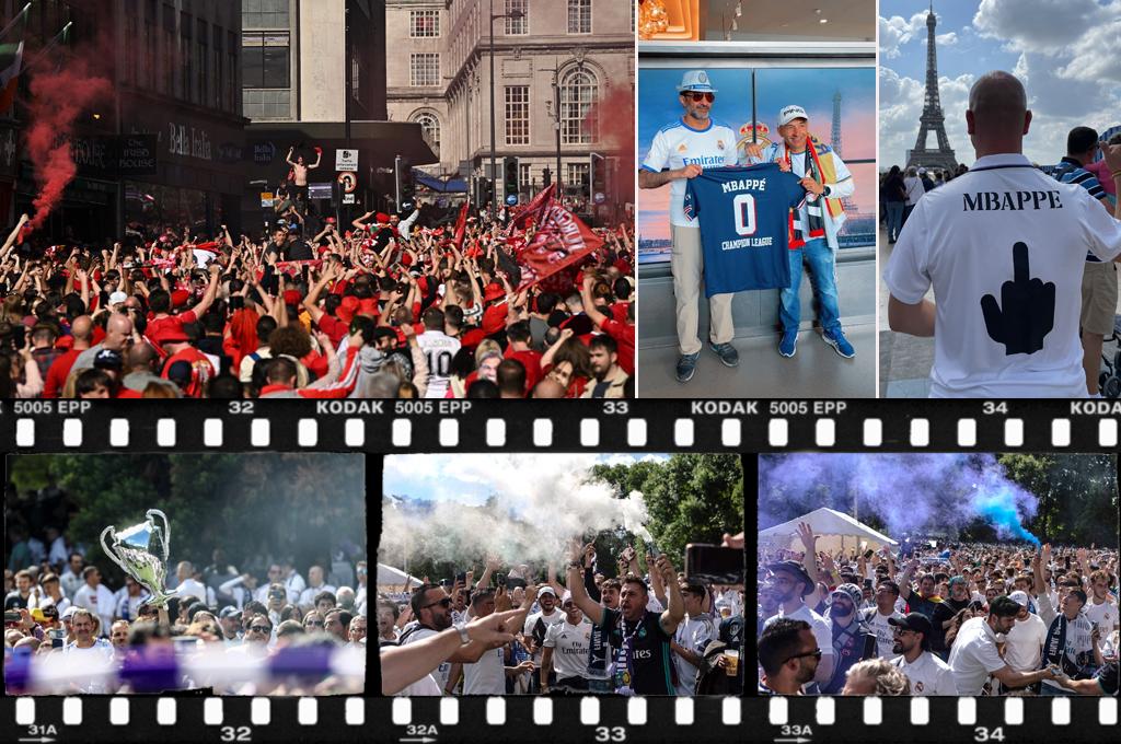 Ambientazo en París por la gran final de la Champions League; los ‘recaditos’ de la afición del Real Madrid para Mbappé