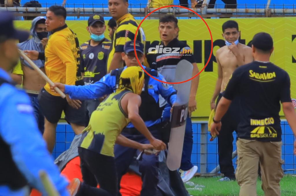 ¡Al descubierto! Salen a la luz las inéditas y claras imágenes del rostro del agresor en el Olímpico en la final de Honduras