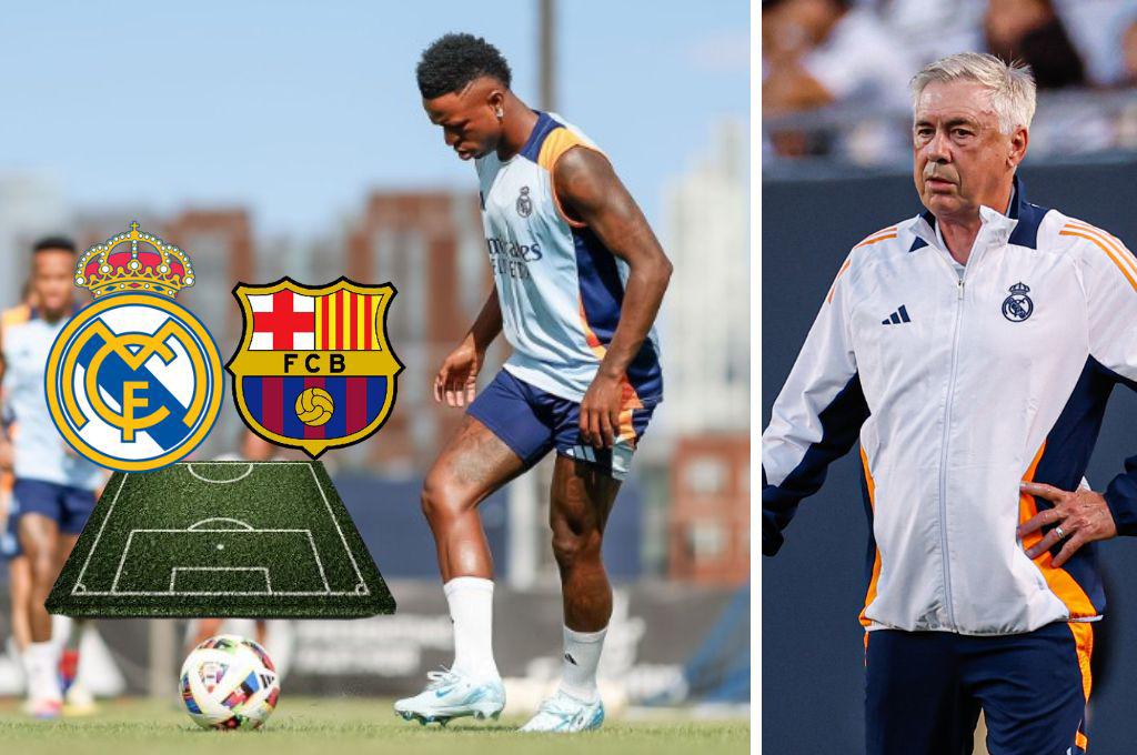 ¡Brutal tridente! La alineación del Real Madrid para el Clásico ante Barcelona en el Soccer Champions Tour