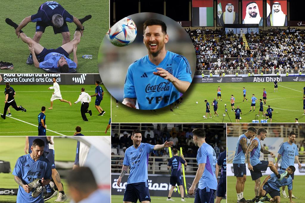 Locura por Argentina de cara al último amistoso y al Mundial: las bromas de Messi, una sorpresiva llegada y los intrusos