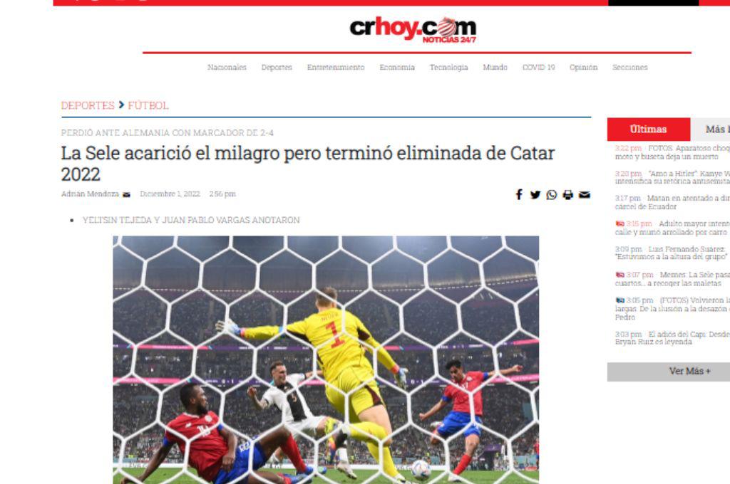 “Con las botas puestas” prensa de Costa Rica destaca presentación de su selección en el Mundial de Qatar