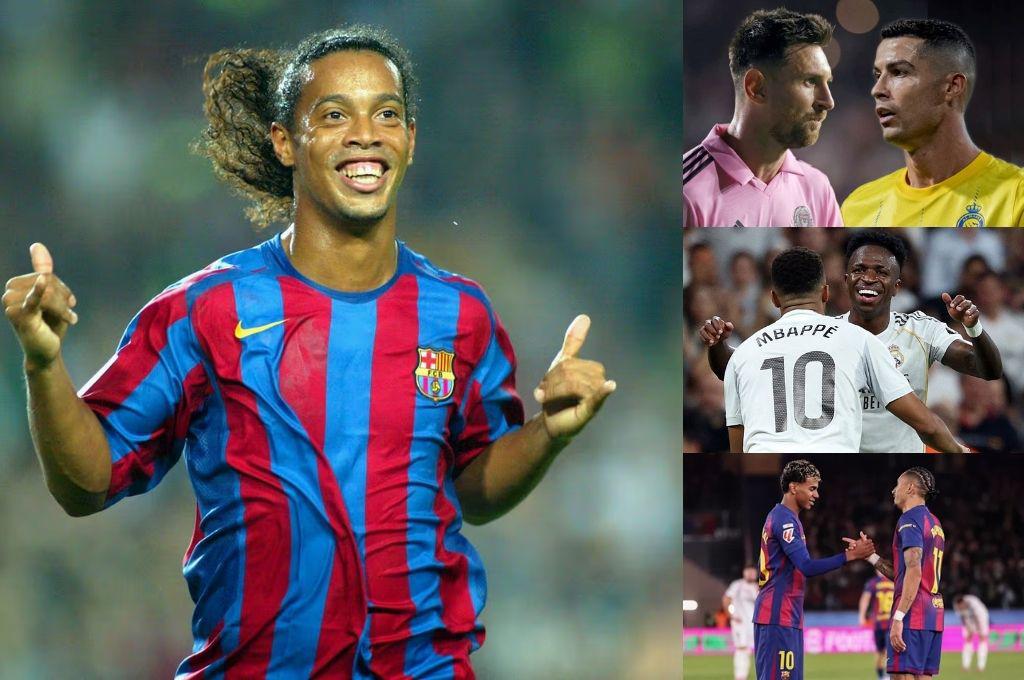 Ronaldinho se mete al debate y sin pelos en la lengua elige al mejor jugador del mundo: Hace cosas maravillosas...