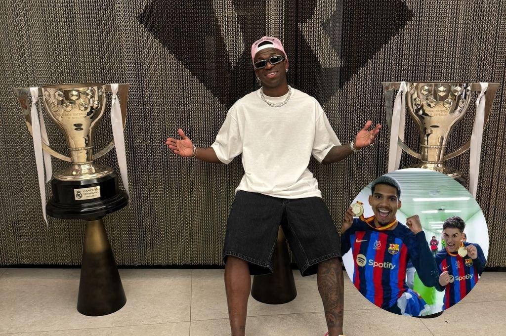 La burla de Vinicius al Barcelona tras proclamarse campeón con el Real Madrid: “La nueva era”