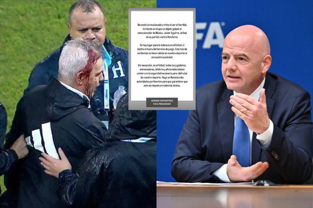 La reacción de Gianni Infantino, presidente de FIFA, a lo ocurrido en Honduras con Javier Aguirre: “Hago un llamado...”