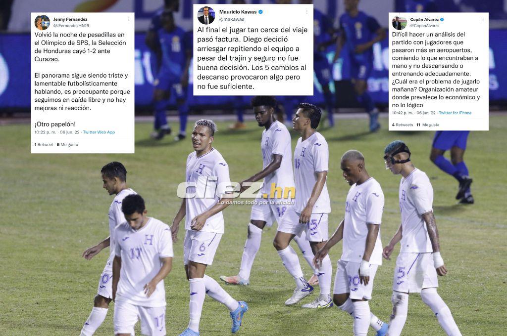 Periodistas estallan tras la humillante derrota de Honduras ante Curazao: “Indignación”, “dan pena” e “incapaces”