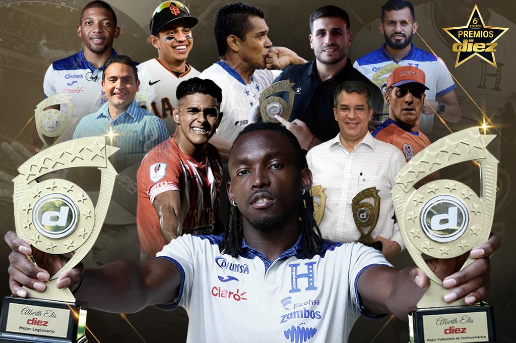 Conocé los ganadores de los Premios DIEZ 2021: Luis “Buba” López, Alberth Elis y Olimpia arrasaron