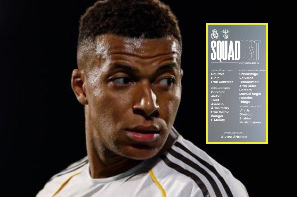 Real Madrid recibe la peor noticia de Mbappé: la trastocada convocatoria para enfrentar a Benfica en Champions League