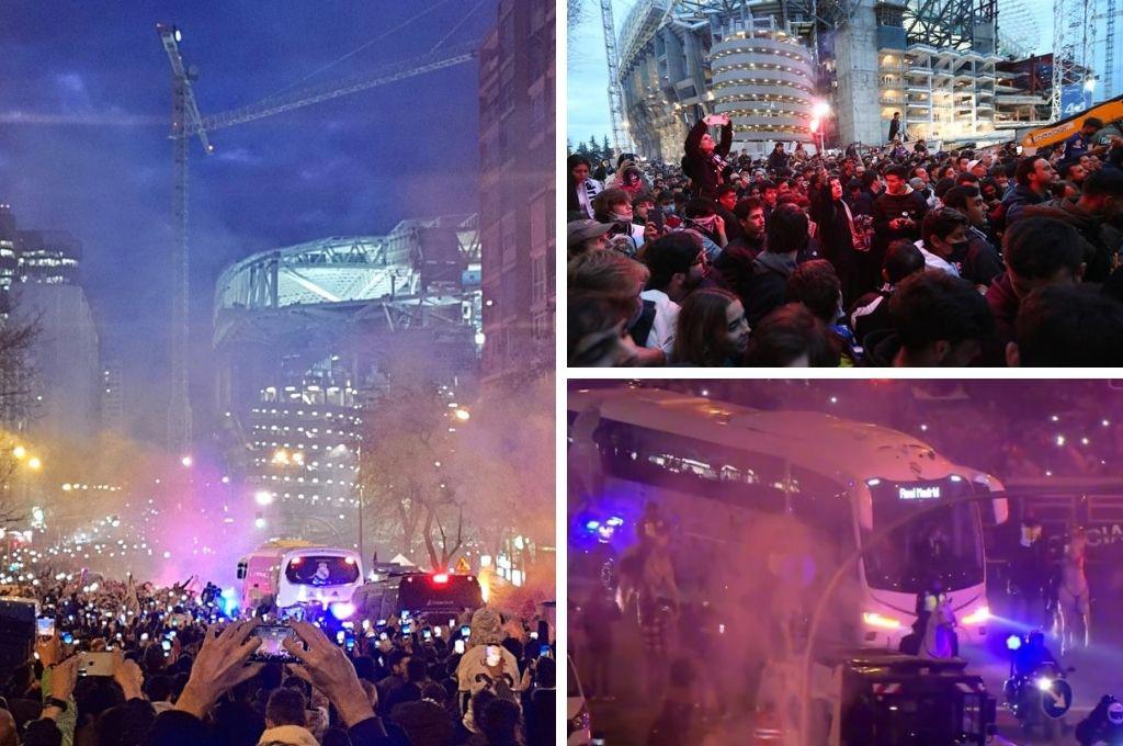 Espectacular recibimiento a los jugadores del Real Madrid en el Bernabéu y los invitados de lujo