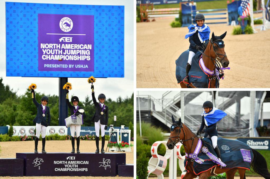 ¡Orgullo nacional! El jinete hondureño, Lenir Facussé, logró segundo lugar en el FEI North American Youth Championships 2022