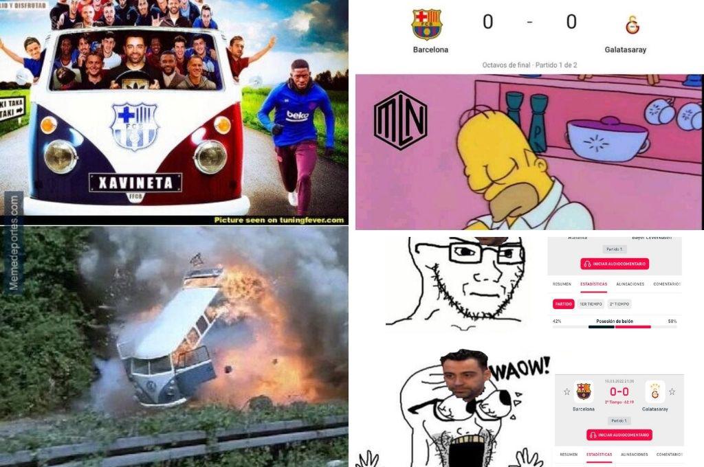 Se ríen de la “xavineta”: Los memes no perdonan al Barcelona tras empatar en la Europa League con Galatasaray