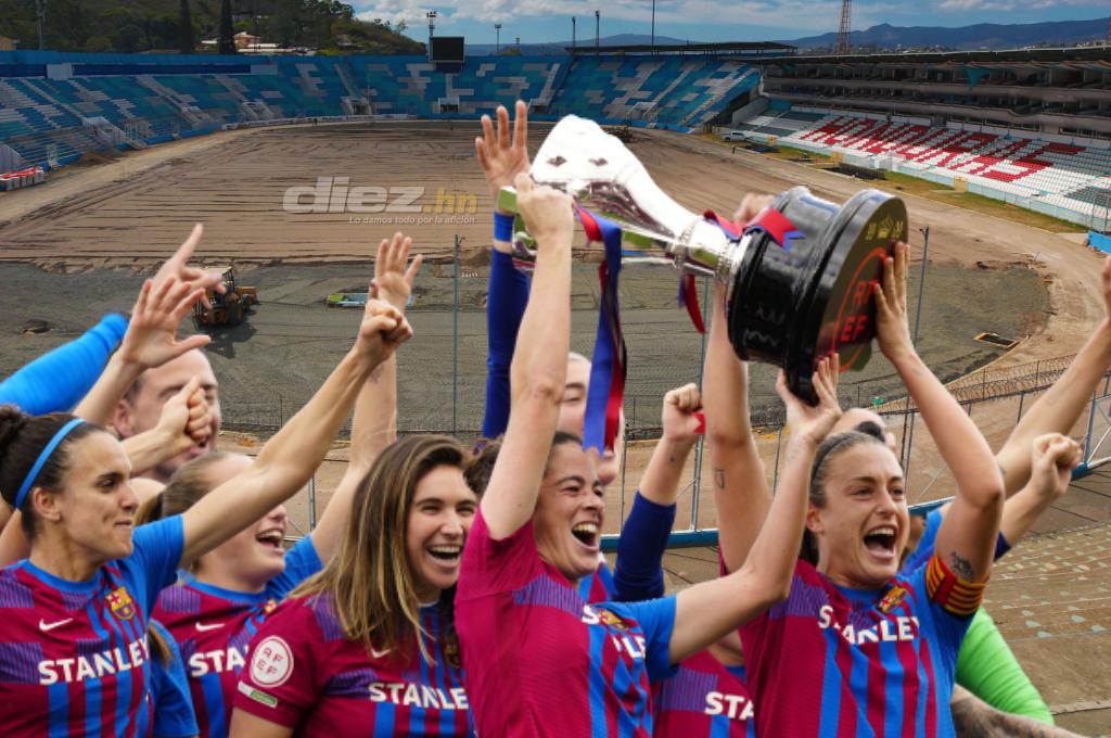 Condepor planea traer al Barcelona Femenino para inaugurar el nuevo Estadio Nacional de Tegucigalpa